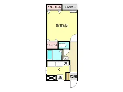 メゾンラピュタ(1K/3階)の間取り写真