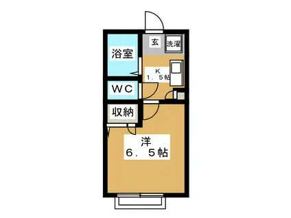 パストラル・ハイツ(1K/2階)の間取り写真