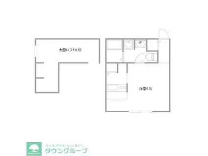 プリマガーデン弐番館(ワンルーム/2階)の間取り写真