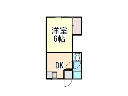 スフィーダ尼崎(1DK/3階)の間取り写真