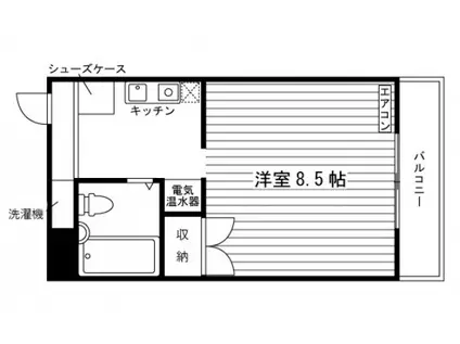 DUO姉小路(ワンルーム/3階)の間取り写真