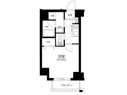 グラントゥルース本郷(1K/2階)の間取り写真