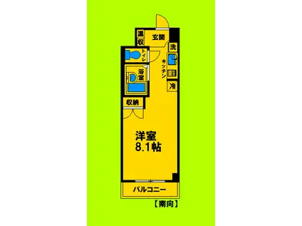 ラウム江坂(1K/5階)の間取り写真