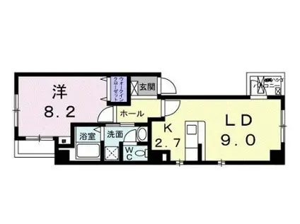 フレ―ヴォ青山(1LDK/3階)の間取り写真