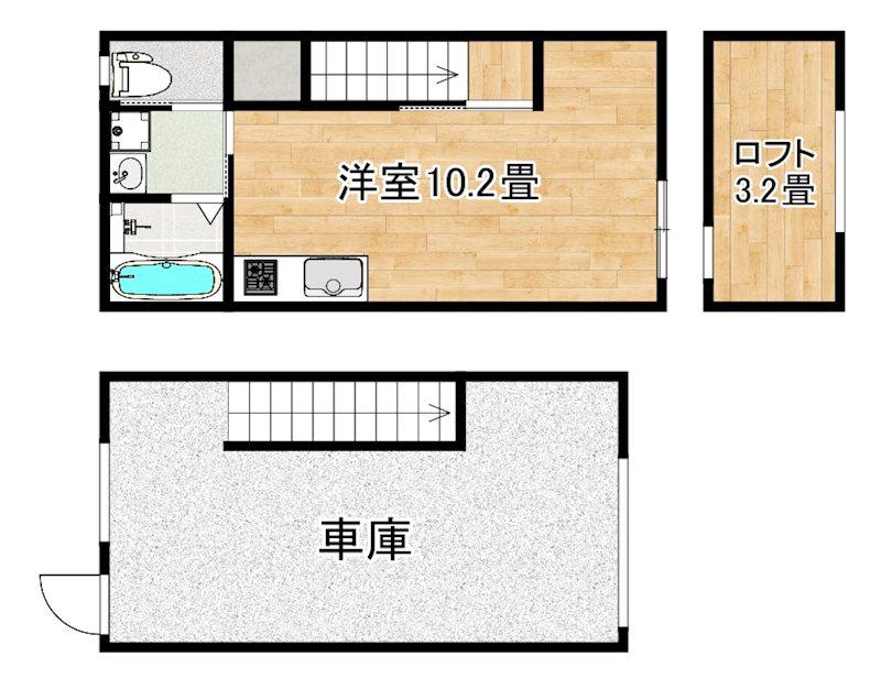 KICHI和泉上町(ワンルーム/1階)の間取り写真