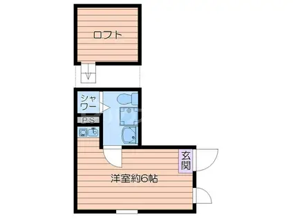 エスペランス平井(ワンルーム/3階)の間取り写真