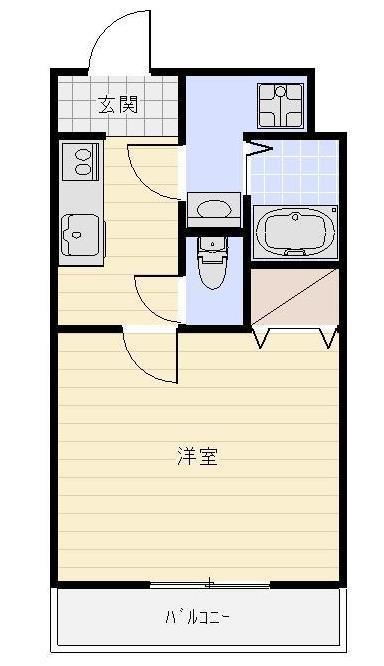 JR東海道本線 浜松駅 バス乗車時間:18分 最寄りバス停で下車 徒歩3分 3階建 築20年(1K/1階)の間取り写真