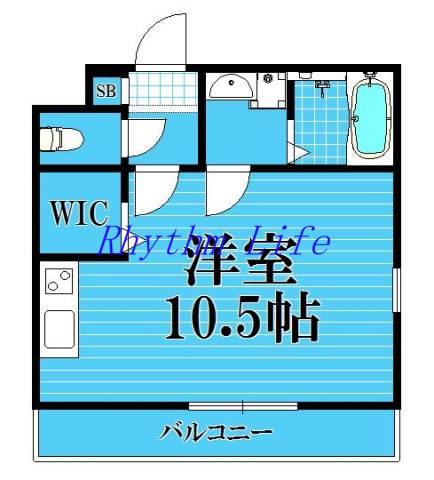 コンフォート大和田(1K/2階)の間取り写真