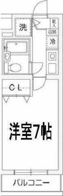 ティアレ宮崎台(1K/1階)の間取り写真