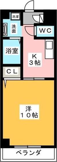 NEW CENTURY(1K/1階)の間取り写真