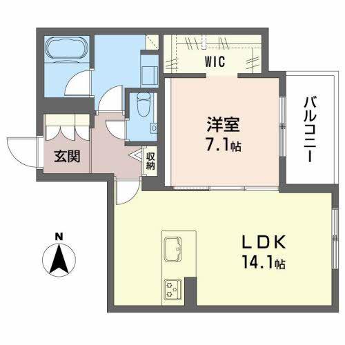 シャーメゾンステージ清水(1LDK/3階)の間取り写真