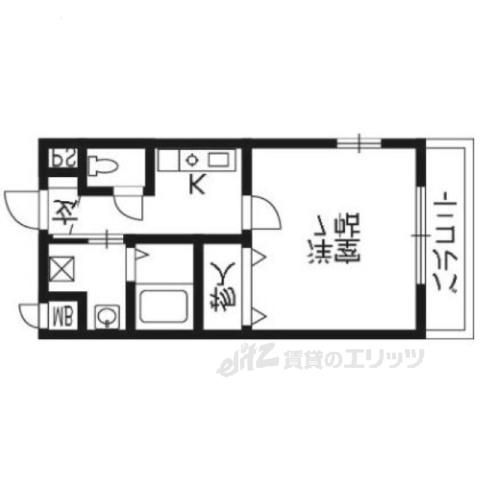 SJぺスカ(1K/1階)の間取り写真