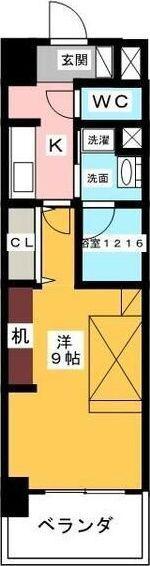 RAFFINE名駅南(1K/4階)の間取り写真
