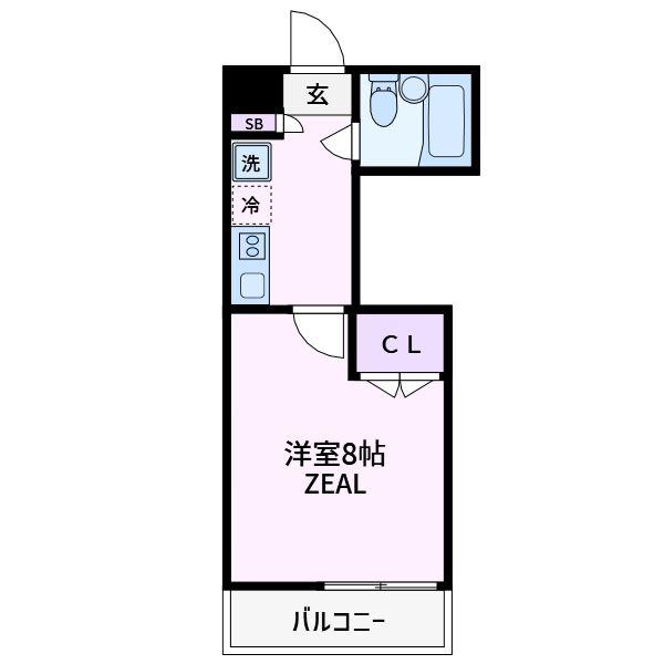 目白おとめ山テラスボックス(1K/3階)の間取り写真