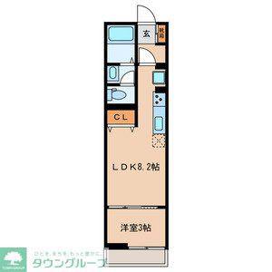 メゾンフォレスト.R(1LDK/3階)の間取り写真