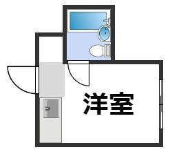 昭和グランドハイツ森之宮(ワンルーム/7階)の間取り写真