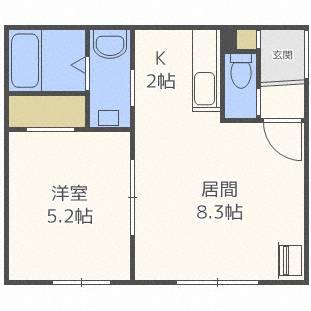 CONFORT1(1LDK/4階)の間取り写真
