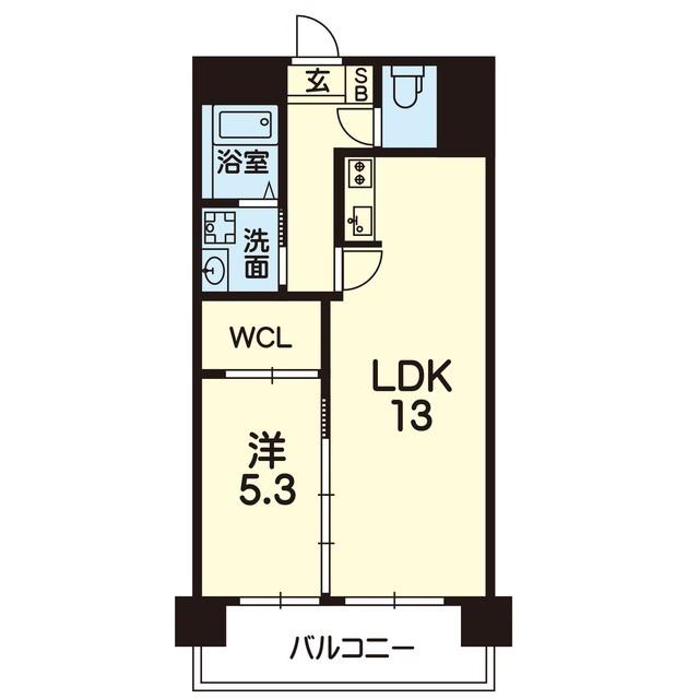 セカンドステージ龍田(1LDK/2階)の間取り写真