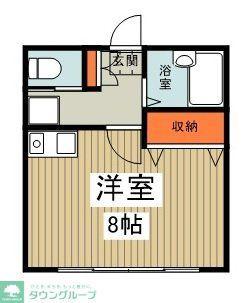 KTビル(ワンルーム/2階)の間取り写真