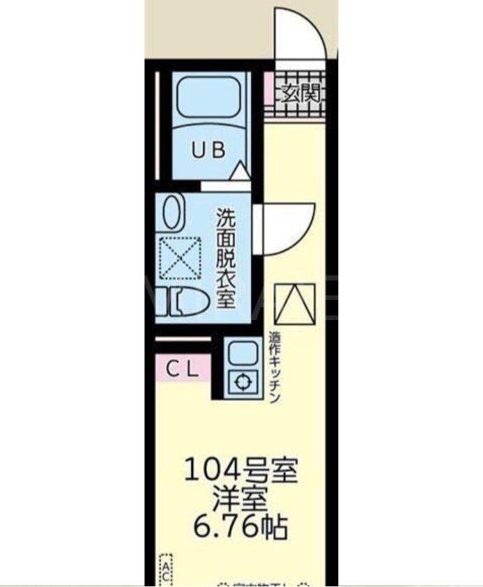 ラトゥール橋本(ワンルーム/3階)の間取り写真