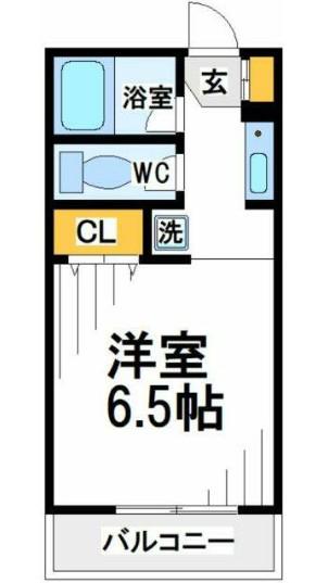 アルファネクスト北松戸第1-2(1K/2階)の間取り写真