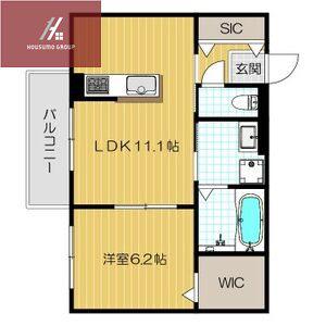 ルナメゾン(1LDK/2階)の間取り写真