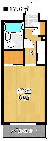 ラ・メゾン船橋(1K/4階)の間取り写真