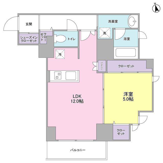 SONNEN HOF(1LDK/3階)の間取り写真