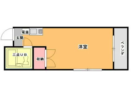 ロイヤル参番館(ワンルーム/3階)の間取り写真
