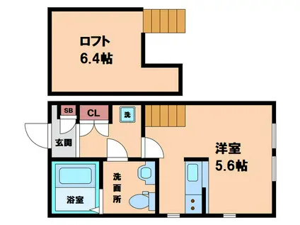 SERENA MATSUMUSHI(ワンルーム/1階)の間取り写真