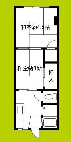 グロー東加賀屋(2K/4階)の間取り写真
