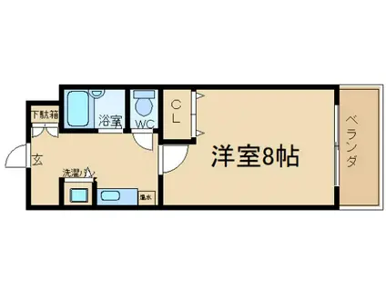 YUMA好美(1K/7階)の間取り写真