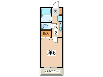 セジュール町田(1K/1階)の間取り写真