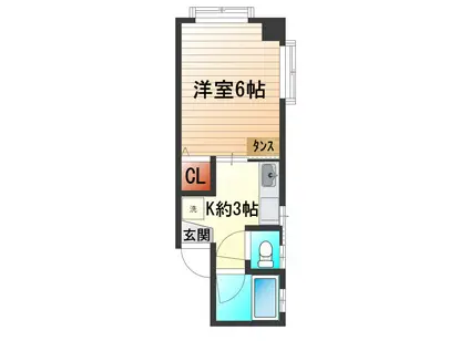 東和ビル(1K/2階)の間取り写真