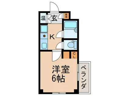 ビアン星ヶ丘(1K/3階)の間取り写真