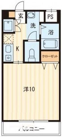 リミエール野口(1K/1階)の間取り写真