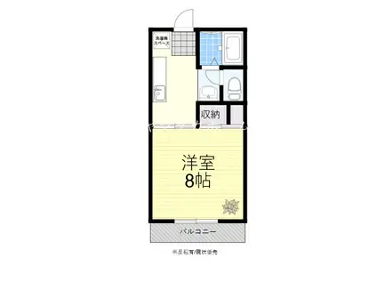 サンライフ末盛(1K/2階)の間取り写真