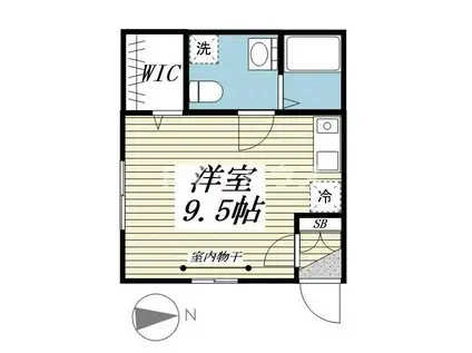 CASA YAMAMOTO(ワンルーム/1階)の間取り写真