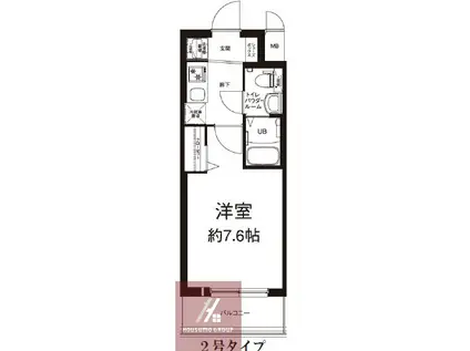 エグゼ大阪CITYルーエ(1K/7階)の間取り写真