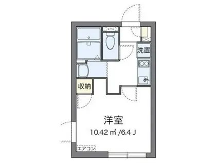 クレイノM(1K/1階)の間取り写真
