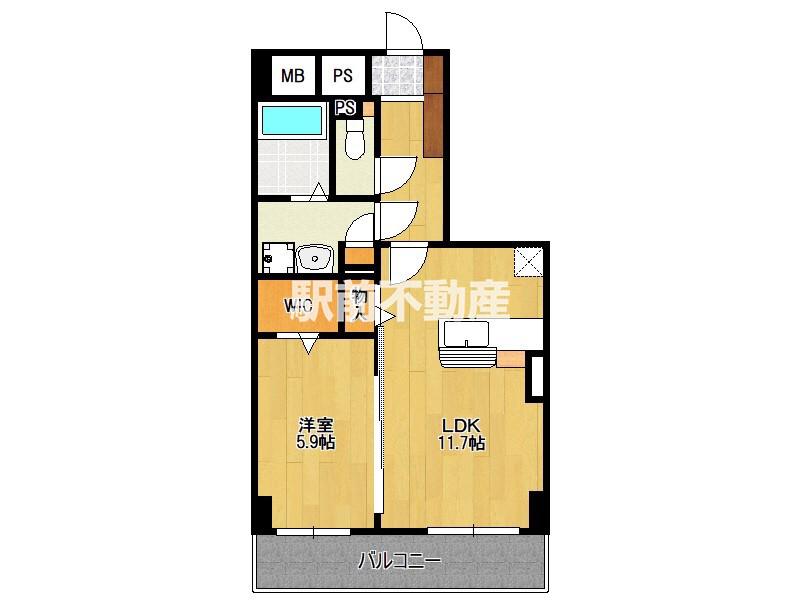 NOHMA (1LDK/1階)の間取り写真