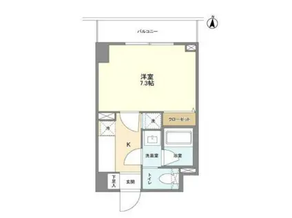 L・BASE押上サウス(1K/5階)の間取り写真