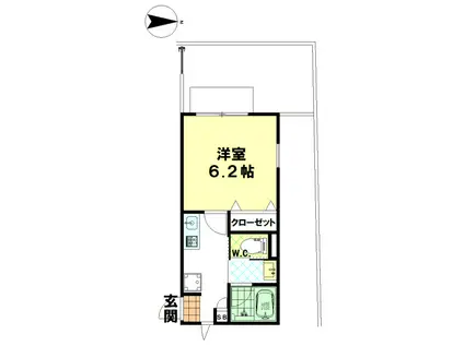 大成コーポ(1K/1階)の間取り写真