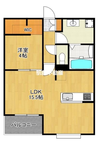 レトワール今川(1LDK/1階)の間取り写真