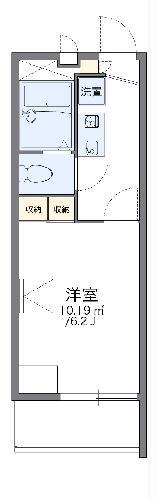 レオパレスMINAMINOII(1K/1階)の間取り写真