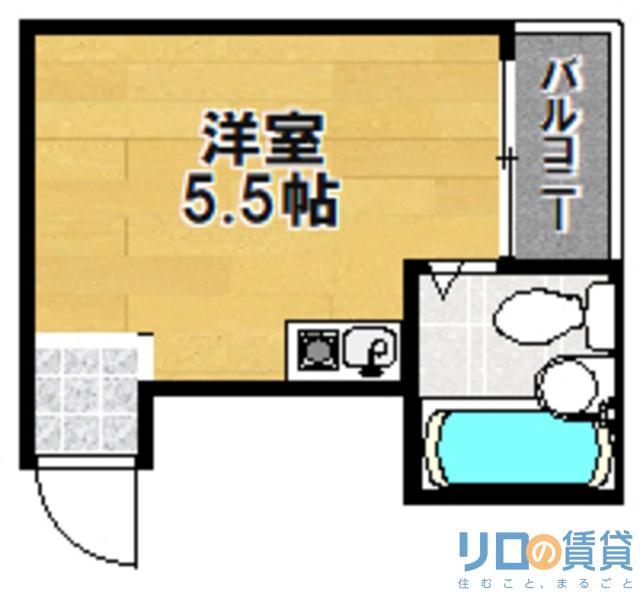 プレアール下新庄II(ワンルーム/3階)の間取り写真