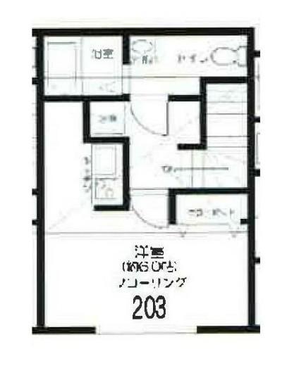 ROW HOUSE 江古田(ワンルーム/2階)の間取り写真