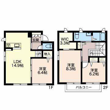 SHA MAISON N(3LDK/1階)の間取り写真