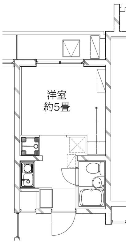 DANTE上池袋(ワンルーム/1階)の間取り写真