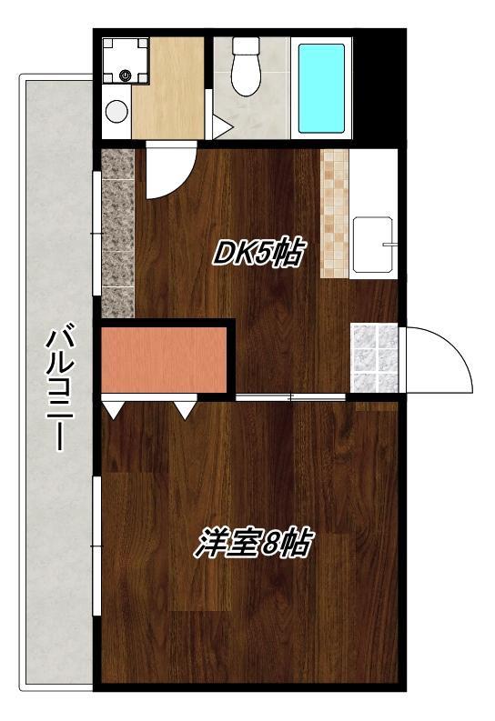 YSBLDVII(1K/3階)の間取り写真